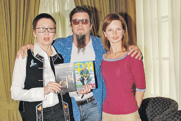 Гребенщиков с женой Ириной и дочерью от первого брака Алисой