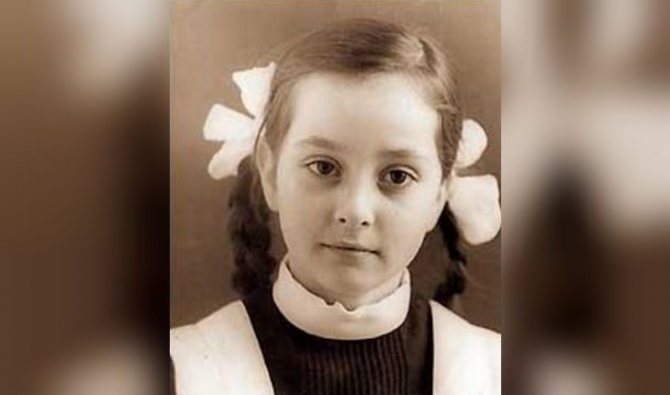 Ольга Кабо в детстве